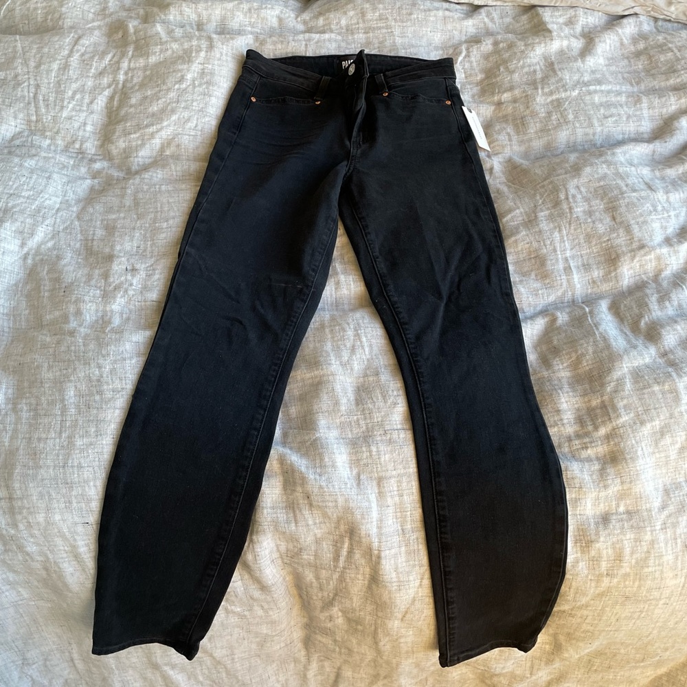 NEW PAIGE HOXTON SKINNY BLACK JEANS SIZE 26 - Picture 3 of 4